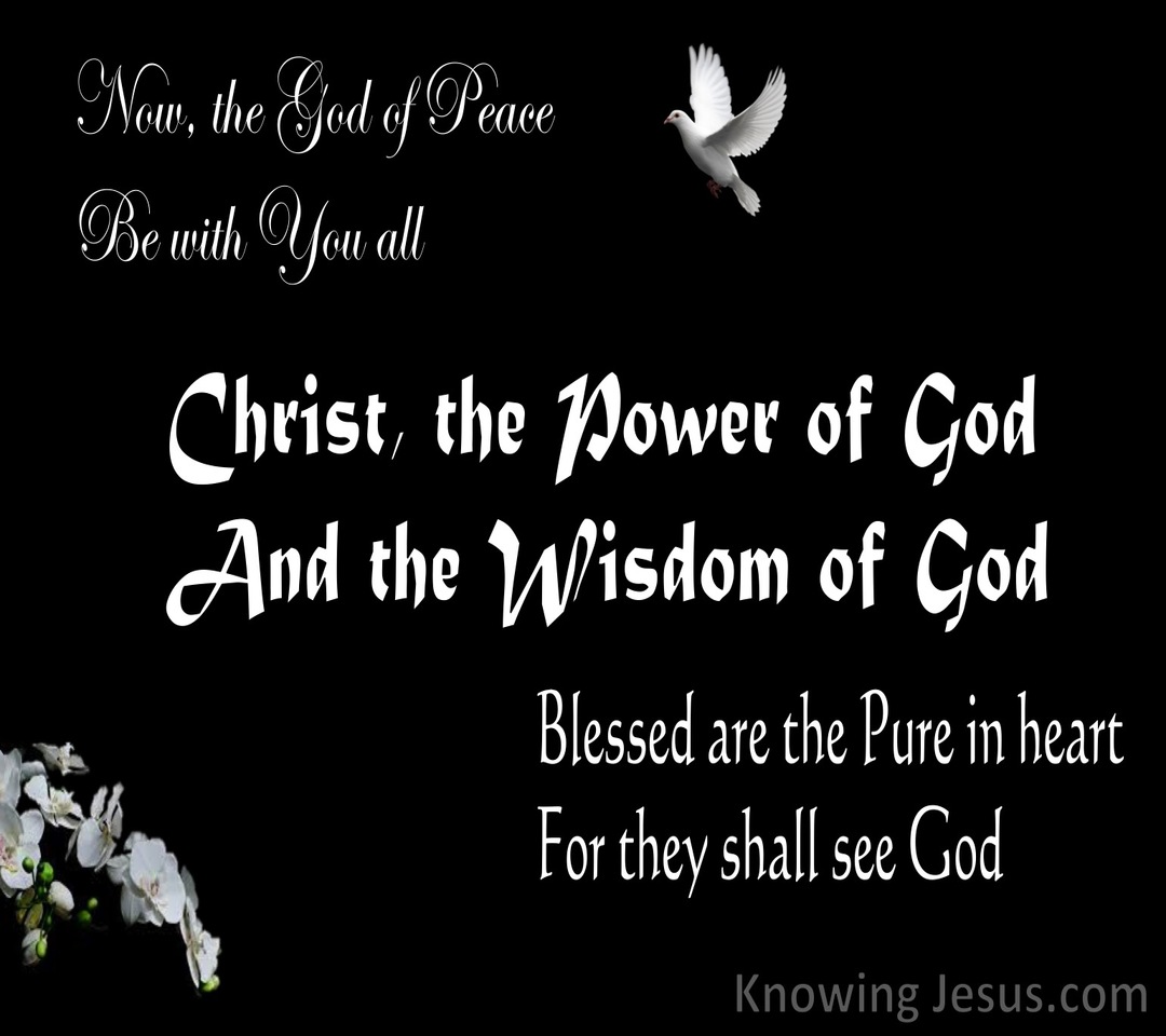 1 Corinthians 1:24 Peace, Power, Purity (devotional)04-09 (black)